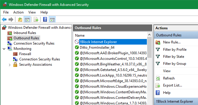 صورة لـ كيفية منع Internet Explorer من الوصول إلى الإنترنت | Windows-Firewall-Add-Rule-670x358-min-DzTechs