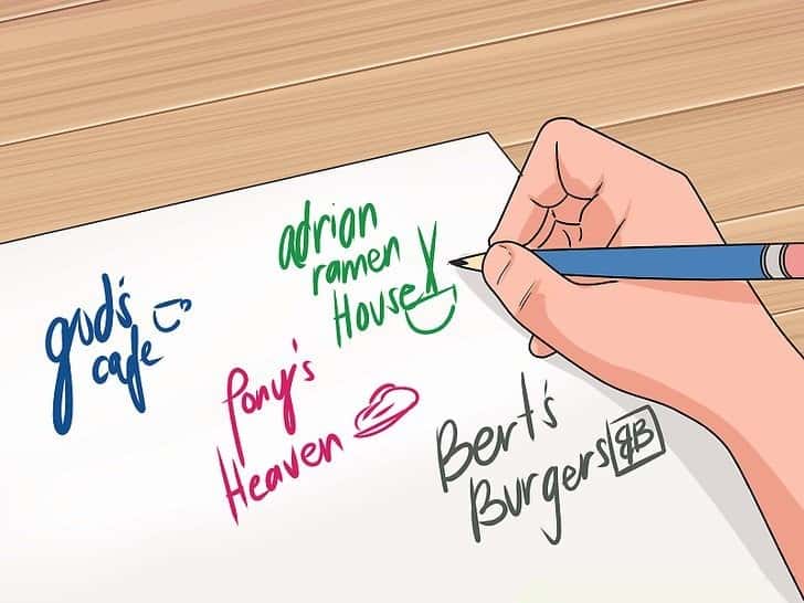 صورة لـ أفضل المواقع للحصول على أسماء طريفة ومضحكة على الانترنت | aid671907-v4-728px-Name-Your-Restaurant-Step-2-Version-3-min-DzTechs