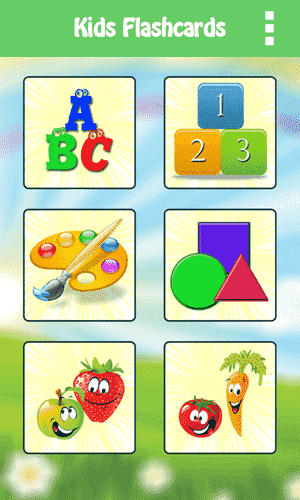 صورة لـ أفضل تطبيقات البطاقات التعليمية لنظام Android لتحسين الذاكرة | android-flashcard-app-Kids-Flashcards-min-DzTechs