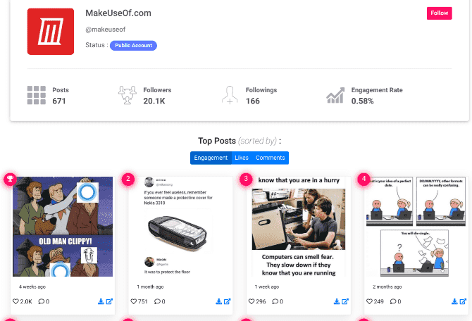 صورة لـ تطبيقات ويب مجانية لتجاوز القيود على Instagram والتخلص من الإزعاج | best-instagram-apps-top-100-posts-min-DzTechs