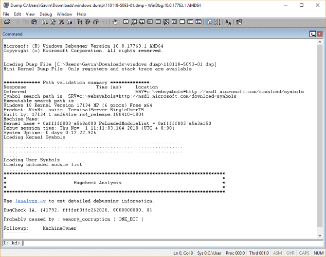 صورة لـ كيفية حل أخطاء شاشة الموت الزرقاء باستخدام WinDbg و BlueScreenView | bsod-windbg-analysis-min-DzTechs