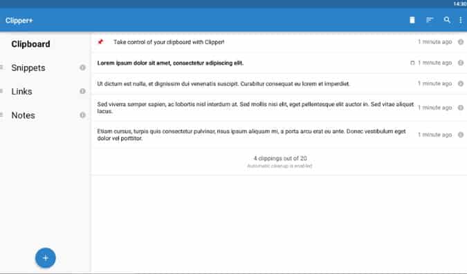 صورة لـ أفضل تطبيقات Android لأجهزة Chromebook في عام 2023 | clipper-tablet-mode-min-DzTechs
