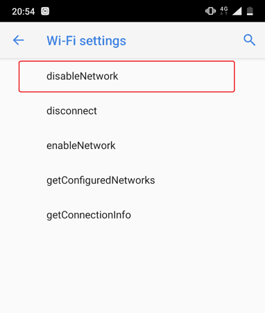 صورة لـ إصلاح مشكل Android متصل بشبكة WiFi ولكن لا يوجد إتصال بالإنترنت | disable-network-in-hidden-network-settings-min-DzTechs