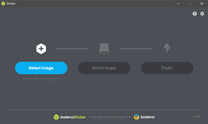 صورة لـ أفضل البرامج المجانية لإنشاء محرك أقراص USB قابل للتمهيد لـ Windows | etcher-bootable-software-min-DzTechs
