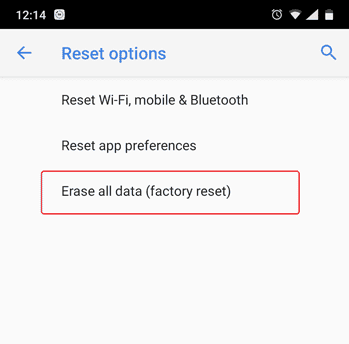 صورة لـ إصلاح مشكل Android متصل بشبكة WiFi ولكن لا يوجد إتصال بالإنترنت | factory-data-reset-min-DzTechs