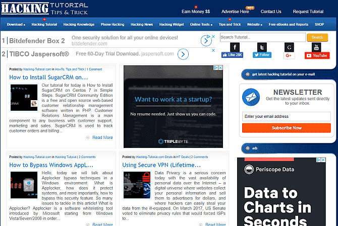 صورة لـ تعلم كيفية القرصنة من أفضل المواقع والبرامج التعليمية | hacking-tutorial-min-DzTechs