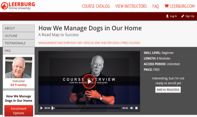 صورة لـ أفضل الدورات التدريبية المجانية على الانترنت للكلاب لتعليم جروك الخدع الجديدة | leerburg-university-dog-training-min-DzTechs