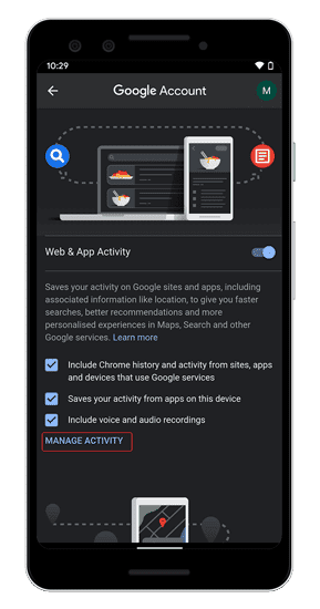صورة لـ كيفية حذف نشاط Google بالكامل تلقائيًا | manage-web-app-activity-min-DzTechs