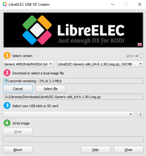 صورة لـ Kodibuntu إنتهى؟ كيفية تحويل أي كمبيوتر Linux إلى HTPC مع LibreELEC | muo-linux-libreelec-select-download-min-DzTechs