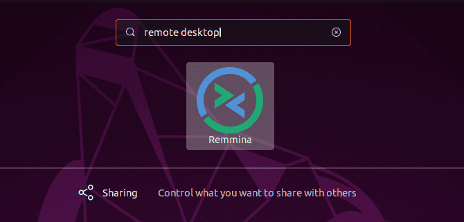 صورة لـ سطح المكتب البعيد لـ Ubuntu: متوافق مع VNC وسهل الإستخدام | muo-linux-ubuntu1904-vnc-search-remmina-min-DzTechs