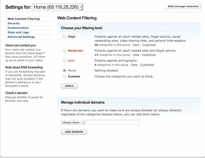 صورة لـ كيفية مراقبة ما يفعله المُستخدمون على شبكة WiFi لديك | open-dns-1-min-DzTechs