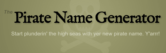 صورة لـ أفضل المواقع للحصول على أسماء طريفة ومضحكة على الانترنت | pirate-name-670x217-min-DzTechs