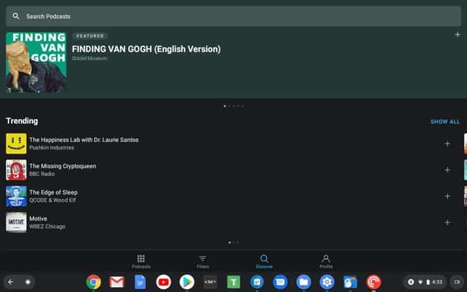 صورة لـ أفضل تطبيقات Android لأجهزة Chromebook في عام 2023 | pocket-casts-min-DzTechs