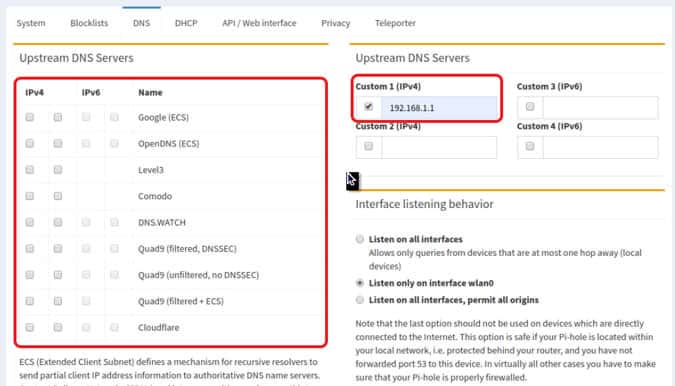 صورة لـ كيفية إعداد Pi-hole على Raspberry Pi 4 لمنع الإعلانات على مستوى الشبكة؟ | set-dns-on-pihole-1-min-DzTechs