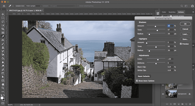 صورة لـ كيفية إزالة الظلال من الصور بطرق بسيطة | shadows-sliders-photoshop-min-DzTechs