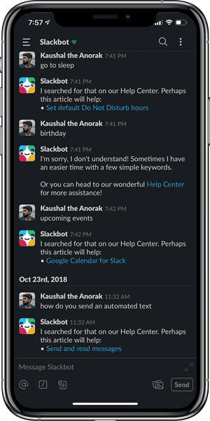 صورة لـ أفضل التطبيقات التي تحتوي على الوضع المظلم لأجهزة iPhone و iPad | slack-min-DzTechs
