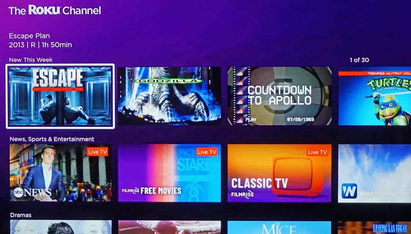 صورة لـ أفضل تطبيقات Samsung Smart TV التي يجب أن تُجربها في عام 2023 | the-roku-channel-samsung-example-1700-zzz-4b576b313fbc448a951648b958e68dbf-min-DzTechs