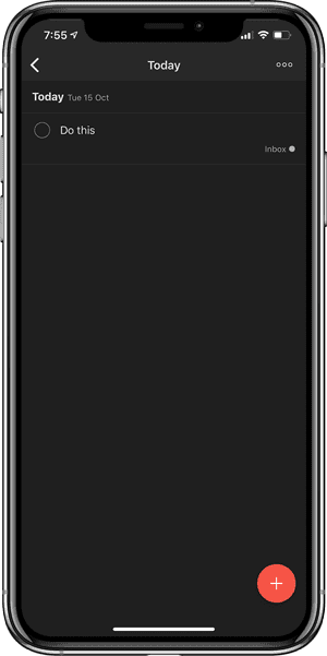 صورة لـ أفضل التطبيقات التي تحتوي على الوضع المظلم لأجهزة iPhone و iPad | todoist-min-DzTechs