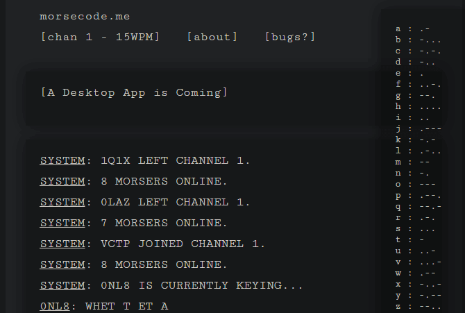 صورة لـ البرمجيات والتطبيقات المجانية لشفرة Morse لإرسال رسائل مشفرة | 06-Morsecodeme-Morse-Code-Chat-min-DzTechs