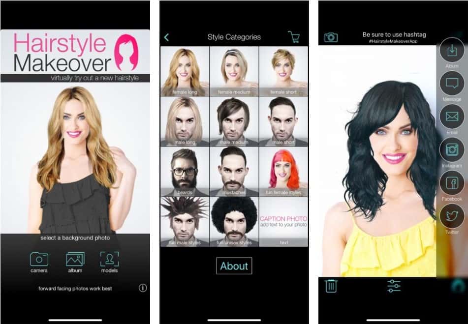 صورة لـ أفضل تطبيقات التعديل الإفتراضي لتجربة الماكياج وتسريحات الشعر | 1.2BHairstyle2BMakeover-min-DzTechs