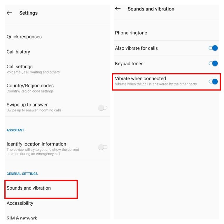 صورة لـ كيفية تمكين ميزة الاهتزاز عند الرد على المكالمات الصادرة | 12321321312321321312321321321312-768x768-min-DzTechs