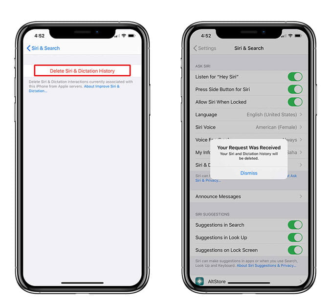 صورة لـ كيفية إلغاء الاشتراك في Siri وحذف التسجيلات الصوتية من جهاز iPhone الخاص بك؟ | 2-3-min-DzTechs