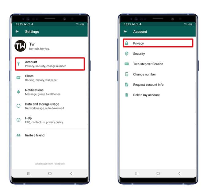 صورة لـ كيفية تمكين قفل بصمة الإصبع على WhatsApp لنظام Android | 2-min-DzTechs