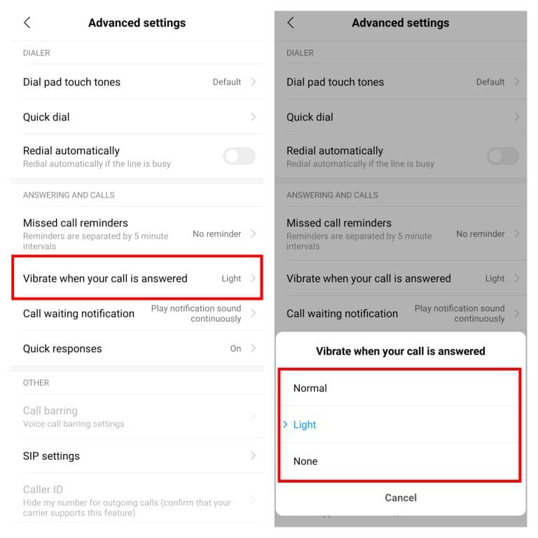 صورة لـ كيفية تمكين ميزة الاهتزاز عند الرد على المكالمات الصادرة | 97698-2-768x768-min-DzTechs
