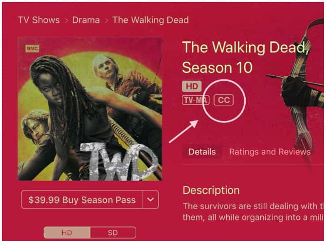 صورة لـ ميزات macOS الأساسية للمستخدمين ذوي الإعاقات السمعية | Closed-Caption-Options-min-DzTechs