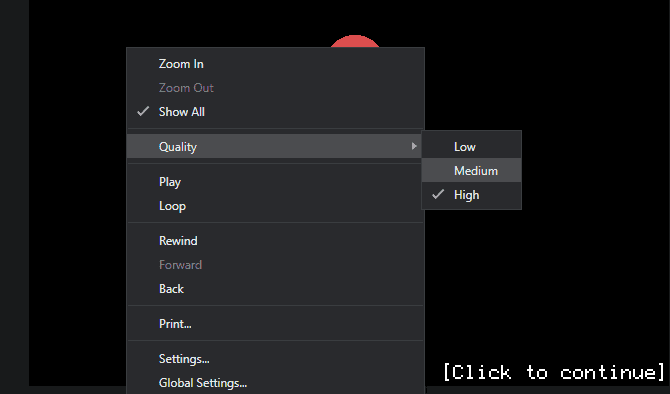 صورة لـ كيفية جعل ألعاب Flash تعمل بشكل أسرع: نصائح بسيطة ومميزة | Flash-Select-Quality-min-DzTechs