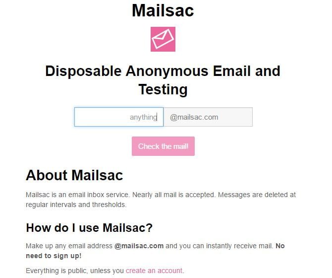 صورة لـ تحتاج إلى عنوان بريد إلكتروني مؤقت؟ جرب هذه الخدمات العظيمة | Mailsac-Disposable-Email-min-DzTechs