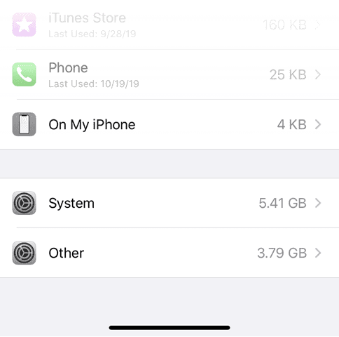 صورة لـ تخزين iPhone ممتلئ؟ كيفية تحرير مساحة تخزين على iOS | Other-iPhone-Storage-min-DzTechs