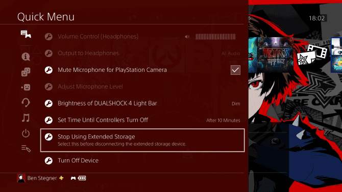 صورة لـ أفضل محركات الأقراص الصلبة الخارجية لأجهزة PS4 وكيفية تركيبها | PS4-Disconnect-External-Storage-min-DzTechs