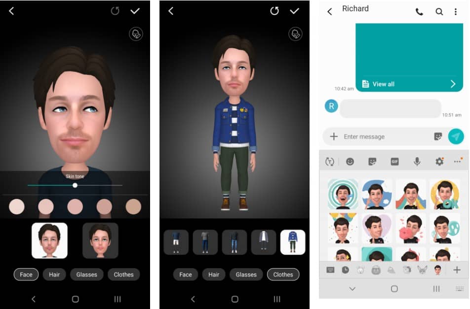صورة لـ تطبيقات للحصول على ميزة Memoji على Android وتحريك وجهك | Samsung2BAR2BEmoji-min-DzTechs