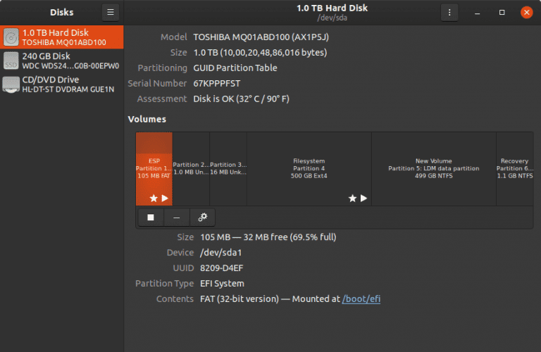 صورة لـ طرق لإصلاح مشكل عدم تمهيد Windows 10 على Linux | Screenshot-from-2019-11-01-18-08-56-768x500-min-DzTechs