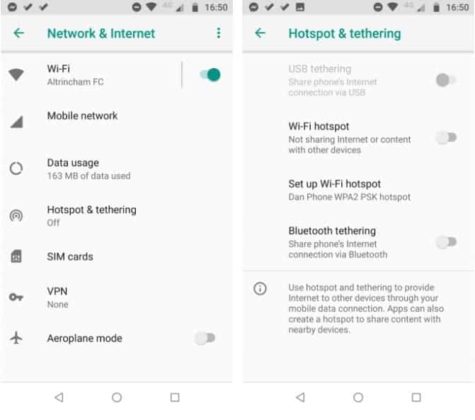صورة لـ كيفية الحصول على شبكة Wi-Fi بدون مُزوِّد خدمة الإنترنت | Tether2BYour2BSmartphone2Bor2BTablet-min-DzTechs