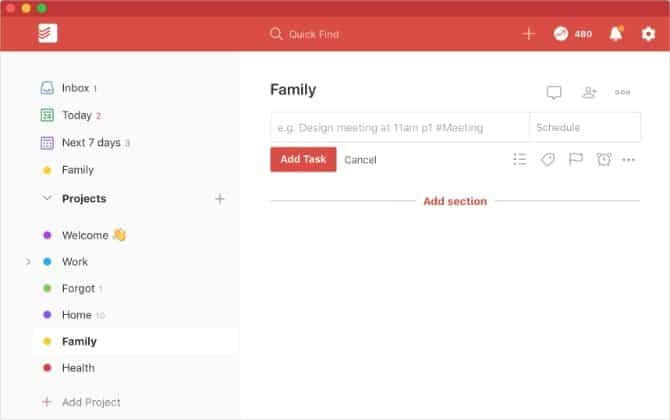 صورة لـ أفضل ميزات macOS Catalina التي يمكنك الحصول عليها دون الحاجة إلى الترقية | Todoist-alternative-to-Apple-Reminders-on-Mac2-min-DzTechs