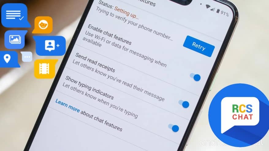 صورة لـ كيفية الحصول على خدمة Google RCS Chat على أي نظام Android | android-messages-chat-featureds-min-DzTechs