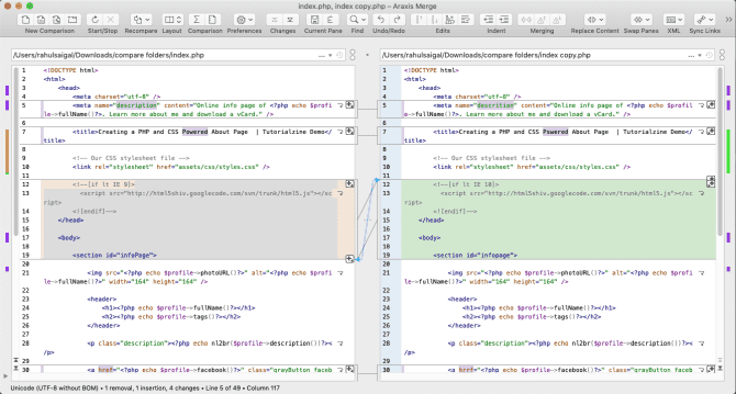 صورة لـ أفضل أدوات مقارنة الملفات للكتاب والمطورين على Mac | araxis-diff-and-merge-app-min-DzTechs