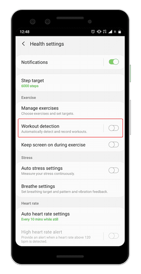 صورة لـ أفضل النصائح والحيل على Samsung Galaxy Fit لاستخدام السوار بفعالية | auto-workout-detection-min-DzTechs