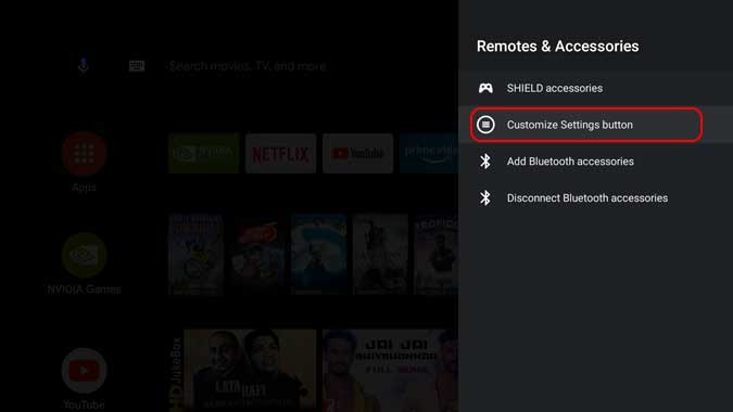 صورة لـ كيفية إعادة تعيين وظيفة زر Netflix على NVIDIA Shield TV | customize-settings-button-min-DzTechs