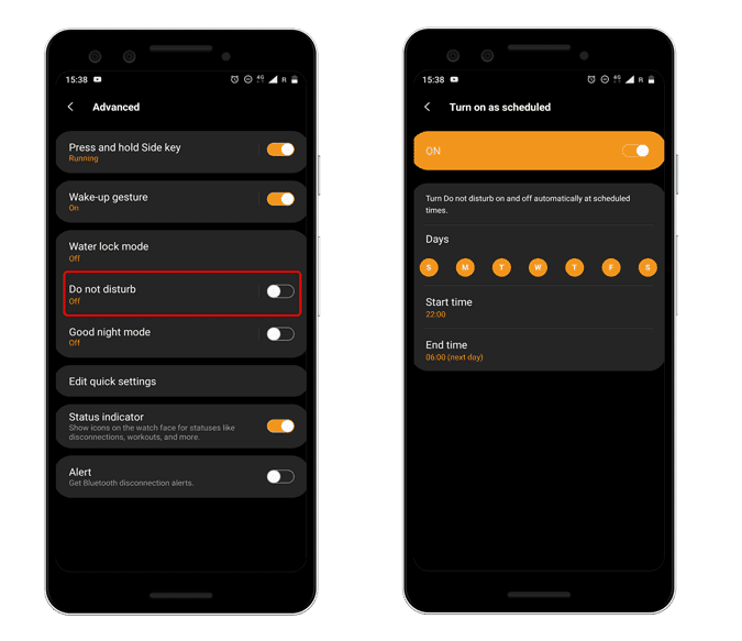 صورة لـ أفضل النصائح والحيل على Samsung Galaxy Fit لاستخدام السوار بفعالية | do-not-disturb-min-DzTechs