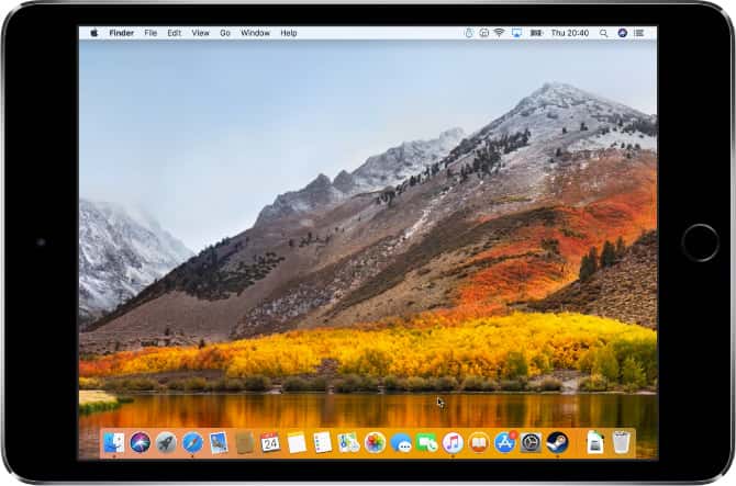 صورة لـ أفضل ميزات macOS Catalina التي يمكنك الحصول عليها دون الحاجة إلى الترقية | iPad-mini-using-Duet-Display-to-screen-share-with-macOS-High-Sierra-min-DzTechs