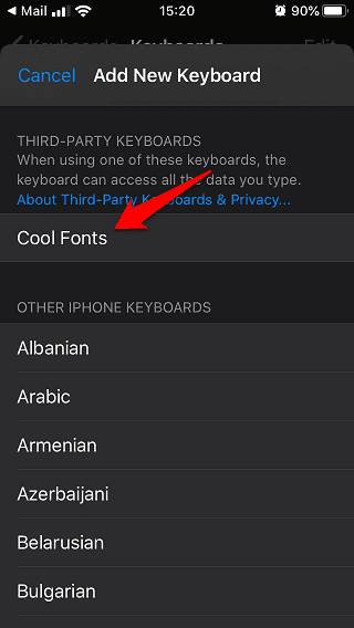 صورة لـ كيفية تثبيت خطوط مخصصة على iOS 13 و iPadOS 13 | install-custom-fonts-on-ios-13-11-min-DzTechs