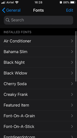 صورة لـ كيفية تثبيت خطوط مخصصة على iOS 13 و iPadOS 13 | install-custom-fonts-on-ios-13-16-min-DzTechs