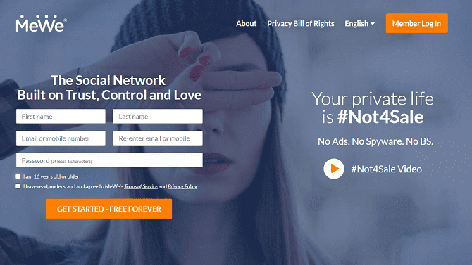 صورة لـ تطبيقات بديلة تحتاجها للتخلص من نظام Facebook البيئي من أجل الأفضل | mewe-private-social-network-facebook-alternative-min-DzTechs