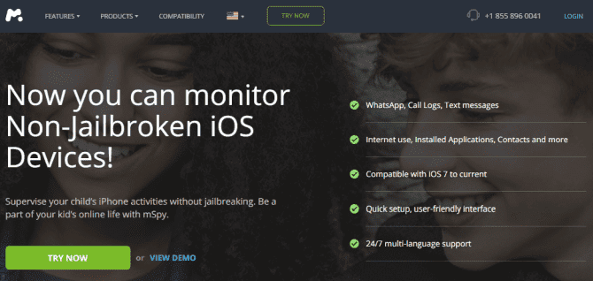 صورة لـ كيف تحمي نفسك من التجسس الغير أخلاقي أو الغير قانوني | mspy-ios-spyware-app-min-DzTechs