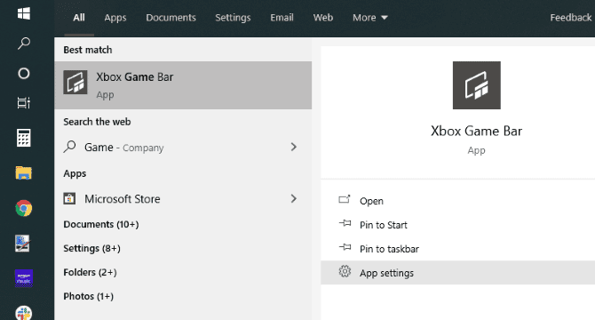 صورة لـ Xbox Game Bar لا يعمل؟ جرب هذه النصائح لاستكشاف الأخطاء وإصلاحها على Windows 10 | muo-windows-xbox-game-bar-app-settings-min-DzTechs