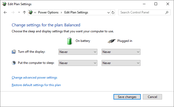 صورة لـ كيفية إصلاح الوقت المتبقي الخاطئ للبطارية على الكمبيوتر المحمول بنظام Windows 10 | power-plan-settings-670x414-min-DzTechs