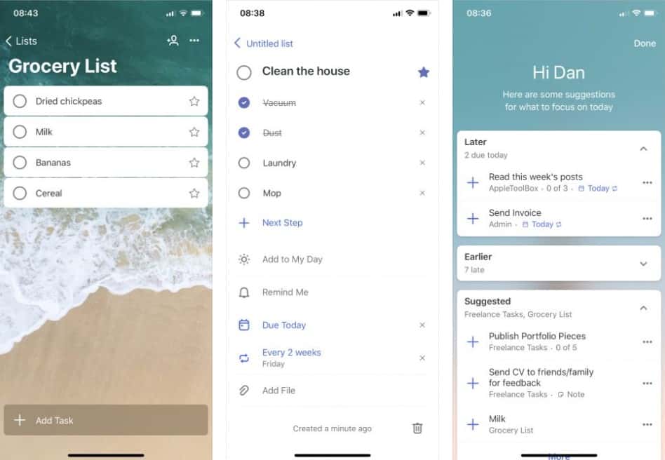صورة لـ أفضل التطبيقات البديلة لـ Apple Reminders على iPhone مع العديد من الميزات | reminder1-min-DzTechs